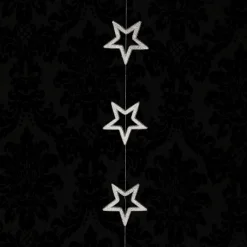 Estrella De Navidad>DecoWoerner Cadena Decorativa De Estrellas Ø 13 Cm, 200 Cm, plata