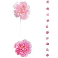 Decoración De Primavera|Guirnaldas Y Vides>DecoWoerner Cadena Decorativa De Peonías, Longitud 180 Cm rosa