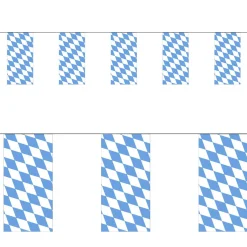 Decoración Temática>DecoWoerner Cadena Para Bandera BAVARIA Ignífuga De 4 M azul