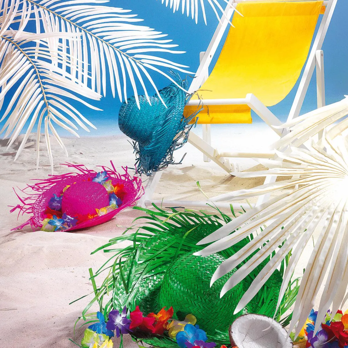 Decoración De Verano>DecoWoerner Cadenas De Flores De Hawaii, 3 Piezas multicolor