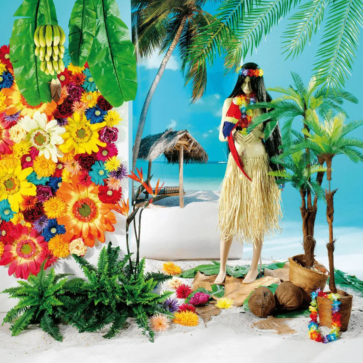 Decoración De Verano>DecoWoerner Cadenas De Flores De Hawaii, 3 Piezas multicolor