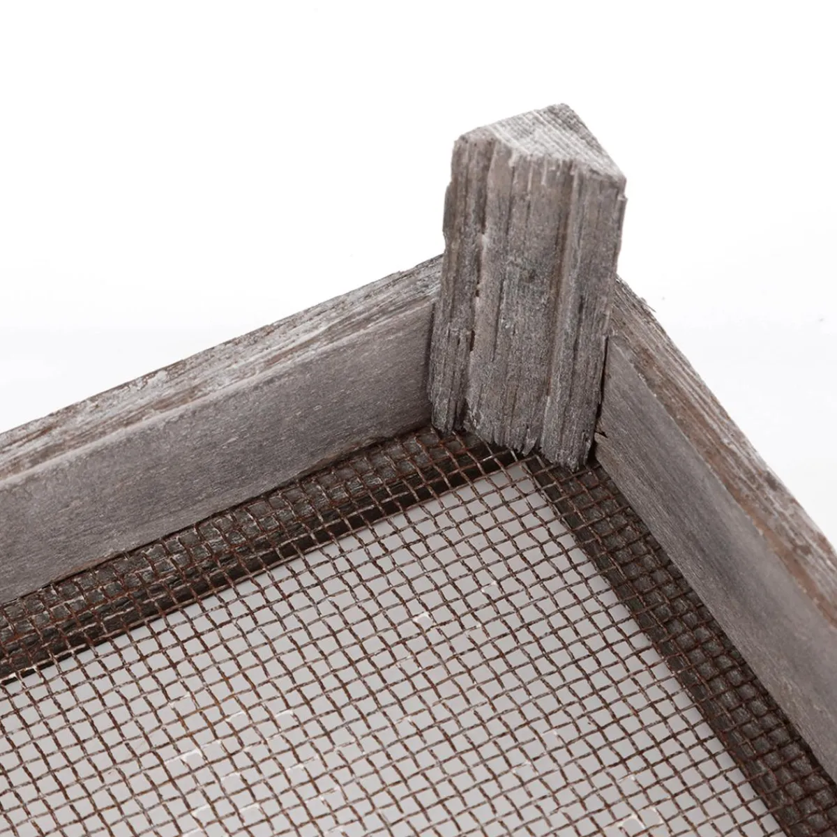 Decoración De Otoño>DecoWoerner Caja De Madera Con Rejilla, 28 X 18 Cm marrón