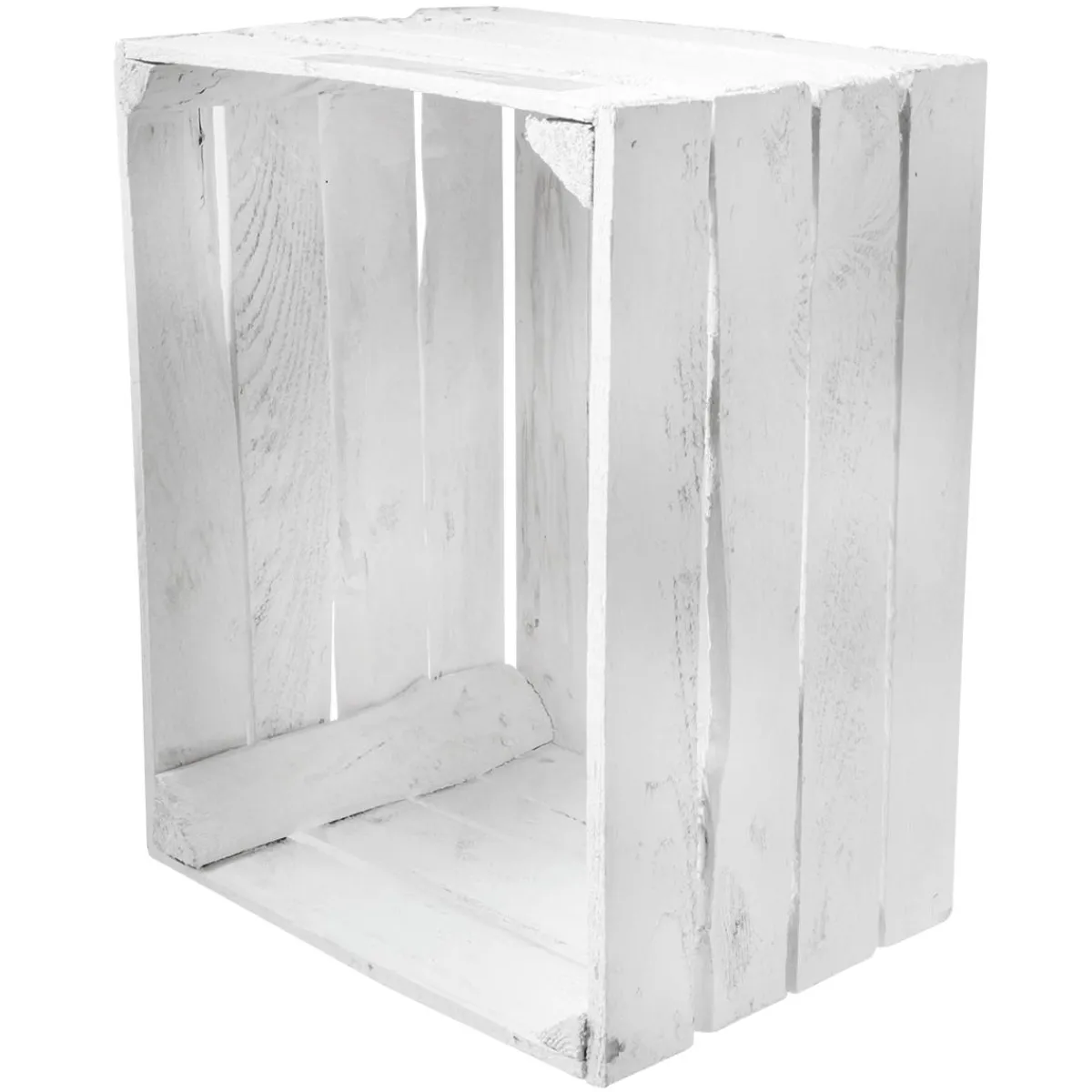 Decoración Natural|Decoración Temática>DecoWoerner Caja De Madera Vintage Longitud 50 Cm blanco