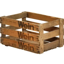 Decoración Natural|Decoración Temática>DecoWoerner Caja De Vinos Original Longitud 46 Cm marrón