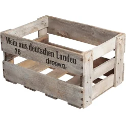 Decoración Natural|Decoración Temática>DecoWoerner Caja De Vinos Original Longitud 46 Cm marrón