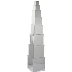 Cajas De Regalo>DecoWoerner Cajas De Cartón De Regalo Majestic Metallic, , 8 Piezas plata