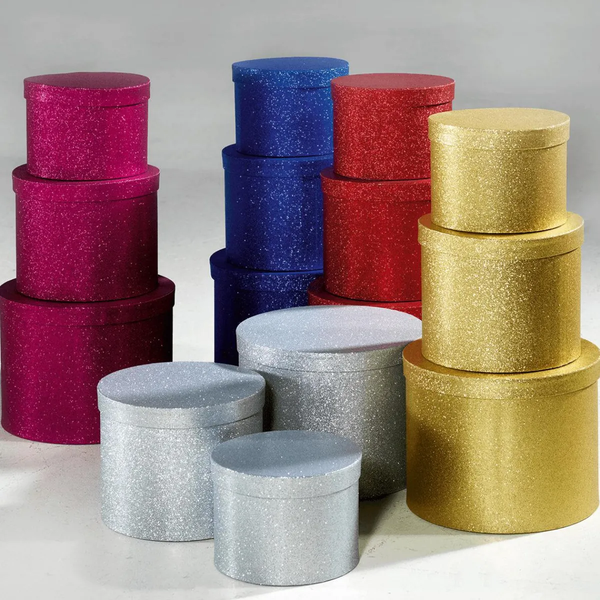 Cajas De Regalo>DecoWoerner Cajas De Cartón De Regalo , 3 Piezas plata