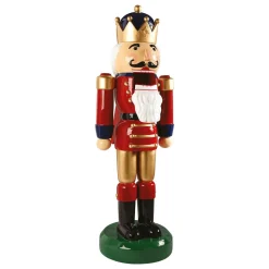 Decoración Navideña Xxl|Figuras De Navidad>DecoWoerner Cascanueces "Rey", 185 Cm rojo