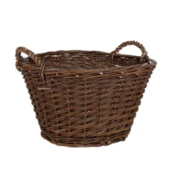 Decoración De Otoño|Macetas Y Artículos De Decoración>DecoWoerner Cesta De Mimbre Ø 43 Cm marrón