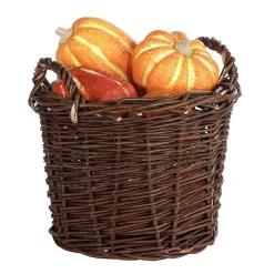 Decoración De Otoño|Macetas Y Artículos De Decoración>DecoWoerner Cesta De Mimbre 24 Cm marrón