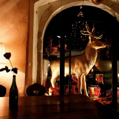 Decoración De Animales|Decoración Navideña Xxl>DecoWoerner Ciervo Decorativo, Altura: 231 Cm oro