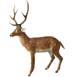 Decoración De Animales|Decoración De Otoño>DecoWoerner Ciervo Decorativo XXL De Pie 195 Cm marrón