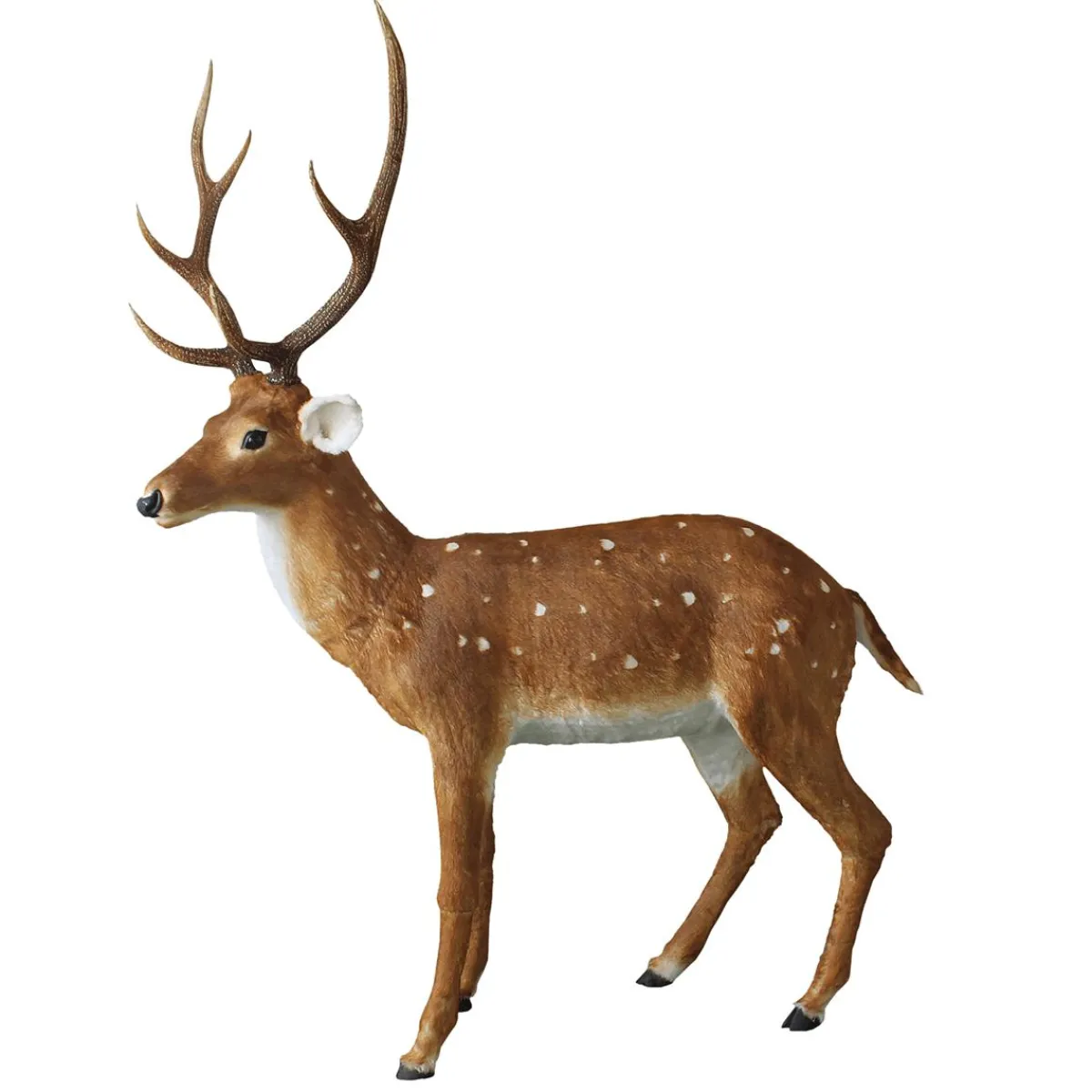 Decoración De Animales|Decoración De Otoño>DecoWoerner Ciervo Decorativo XXL De Pie 195 Cm marrón