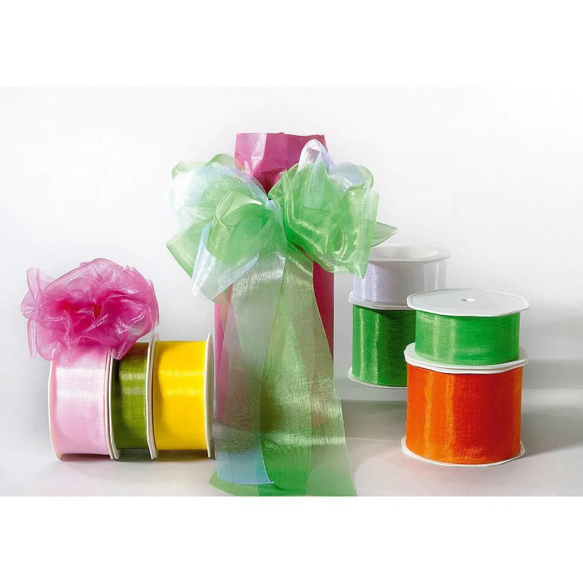 Cintas De Regalo>DecoWoerner Cinta De Chifón, Color , Anchura 38 Mm naranja
