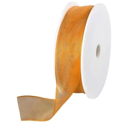 Cintas De Regalo>DecoWoerner Cinta De Chifón Con Alambre, Color , Anchura 25 Mm naranja