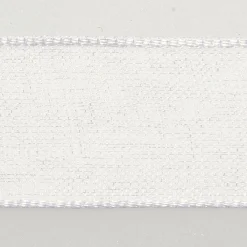 Cintas De Regalo>DecoWoerner Cinta De Gasa Con Orillo 6mm X 50m blanco