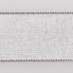 Cintas De Regalo>DecoWoerner Cinta De Gasa Con Orillo 6mm X 50m plata