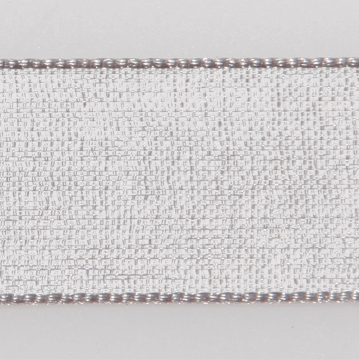 Cintas De Regalo>DecoWoerner Cinta De Gasa Con Orillo 15mm X 50m plata
