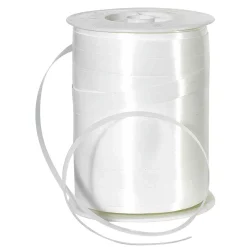Cintas De Regalo>DecoWoerner Cinta De Poliéster, Anchura De 10 Mm, Blanca blanco