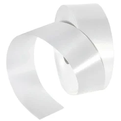 Cintas De Regalo>DecoWoerner Cinta De Poliéster, Anchura De 50 Mm, Blanca blanco