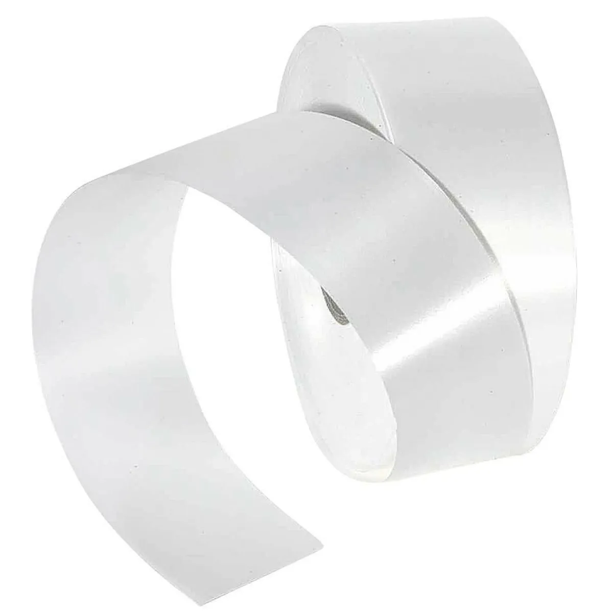 Cintas De Regalo>DecoWoerner Cinta De Poliéster, Anchura De 50 Mm, Blanca blanco