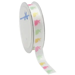 Cintas De Regalo>DecoWoerner Cinta De Raso Conejito De Pascua 15 Mm X 25 M multicolor