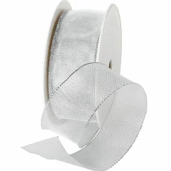 Cintas De Regalo>DecoWoerner Cinta De Regalo, Color Plateado, Anchura 40 Mm plata