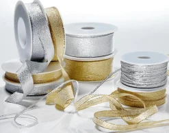 Cintas De Regalo>DecoWoerner Cinta De Regalo "Glamour" 25 Mm X 20 M plata