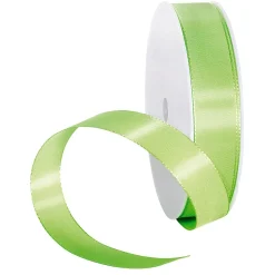 Cintas De Regalo>DecoWoerner Cinta De Tafetán Con Orillo 15 Mm, 50 M, Claro verde
