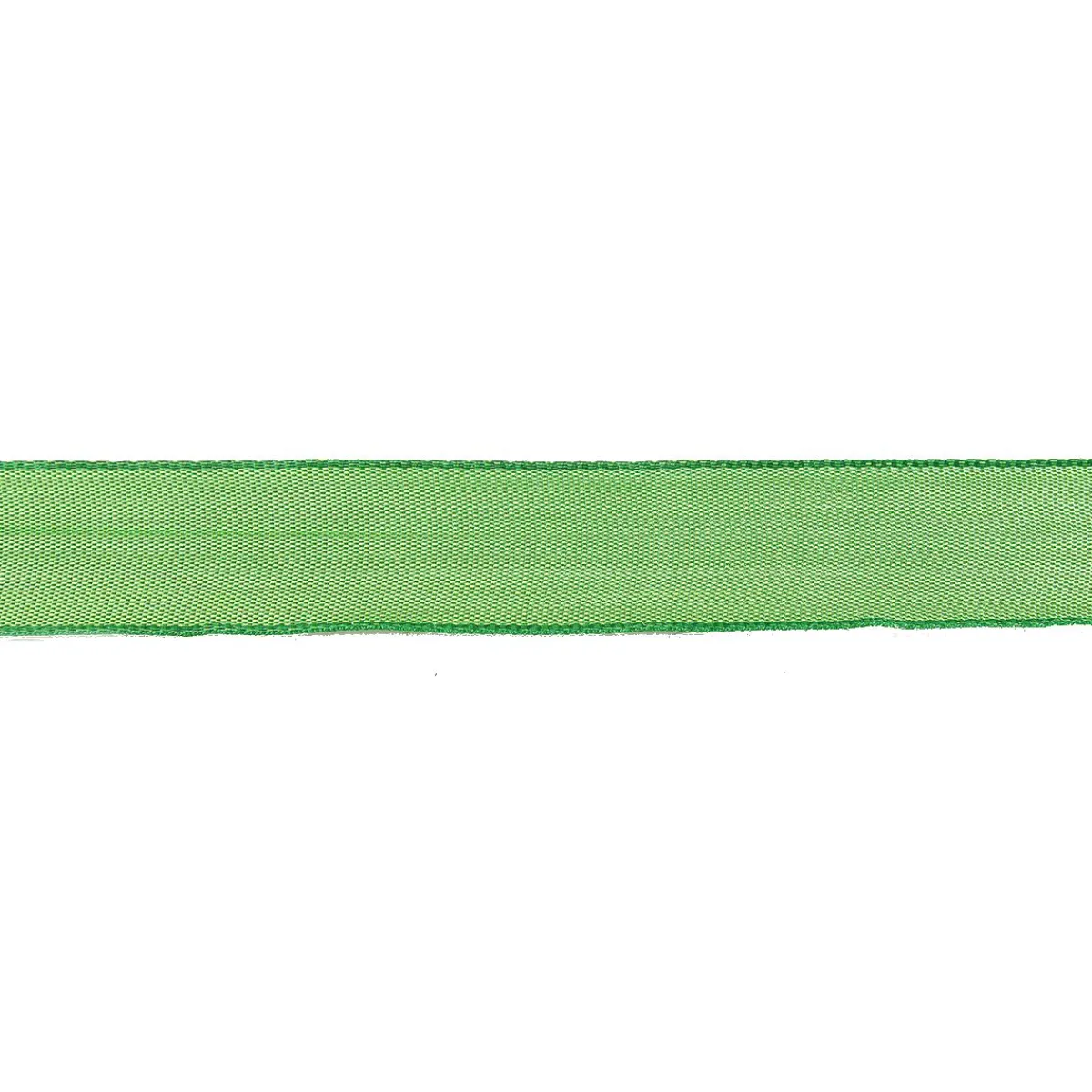 Cintas De Regalo>DecoWoerner Cinta De Tejido Con Borde De Alambre 25 Mm, 25 M, Cal verde