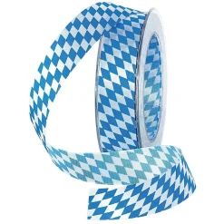 Cintas De Regalo|Decoración Temática>DecoWoerner Cinta De Tela "Baviera" 25 Mm 25 M azul