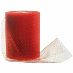 Cintas De Regalo>DecoWoerner Cinta De Tul, Anchura 100 Mm, Color rojo