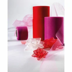 Cintas De Regalo>DecoWoerner Cinta De Tul, Anchura 100 Mm, Color Fucsia rosa