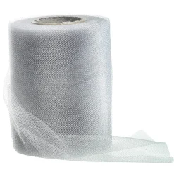 Cintas De Regalo>DecoWoerner Cinta De Tul, Anchura 100 Mm, Color Plateado plata
