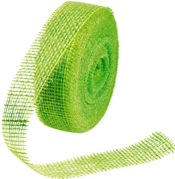 Cintas De Regalo|Decoración De Otoño>DecoWoerner Cinta De Yute, Color Claro, Anchura 40 Mm verde