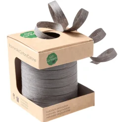 Cintas De Regalo|Go Green - Envoltorio Para Regalo Ecológico>DecoWoerner Cinta Ecológica De Rayas 10 Mm 100 M Gris