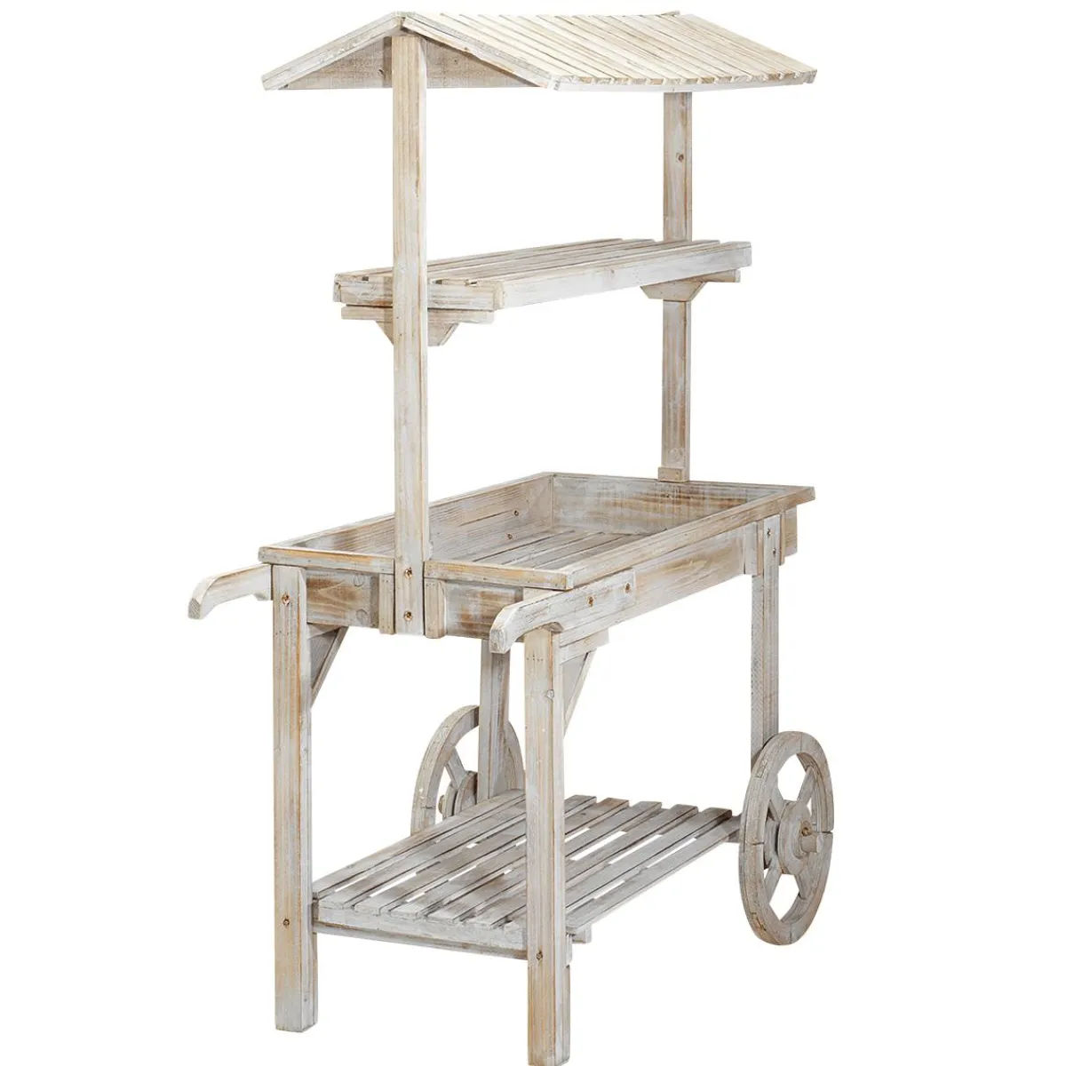 Decoración Temática>DecoWoerner Coche Vintage Altura 130 Cm blanco