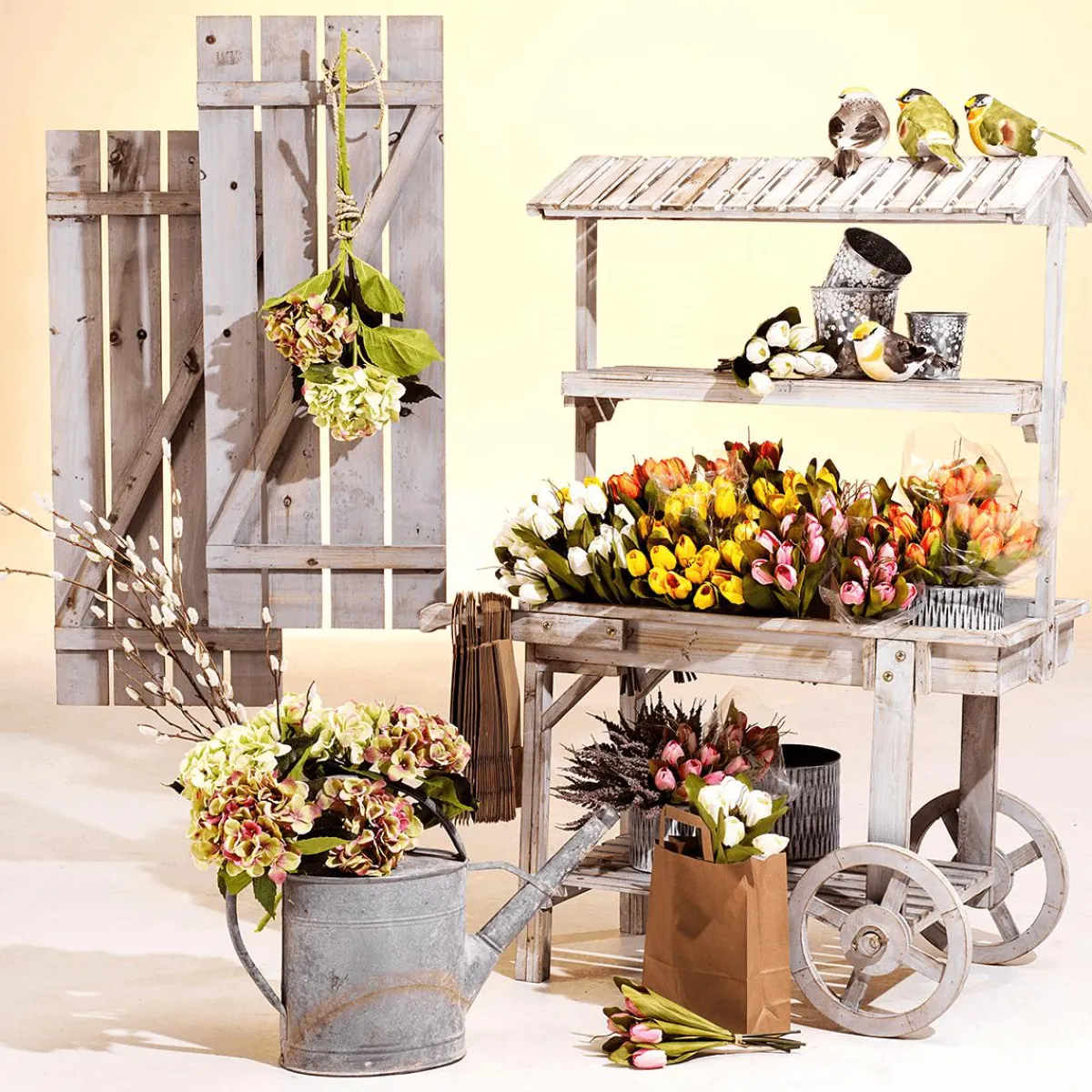 Decoración Temática>DecoWoerner Coche Vintage Altura 130 Cm blanco