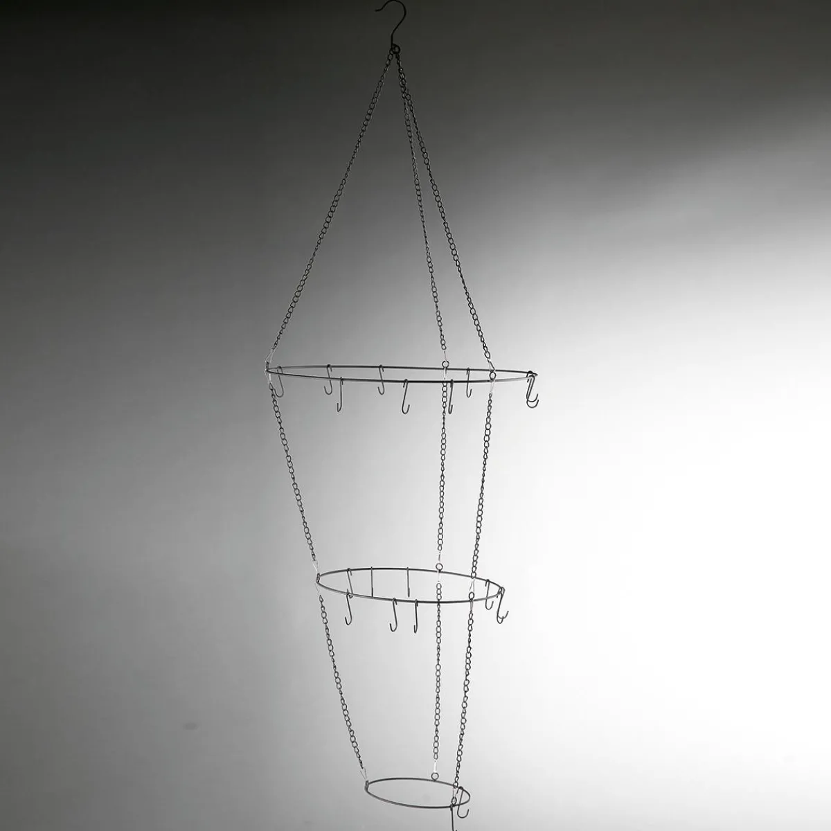 Ayudas Y Herramientas De Decoración>DecoWoerner Colgador De Metal Decorativo, 148 Cm De Largo negro