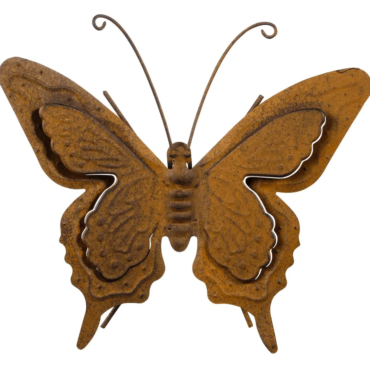 Decoración De Animales|Decoración De Primavera>DecoWoerner Colgador De Pared Decorativo Con Forma De Mariposa 4 X 20 X 23 Cm marrón