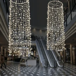 Luz Decorativa|Luces De Navidad>DecoWoerner Colgante De Cadenas De Luces LED 24V Para Interiores, 1200 LED, 500 X 100 Cm transparente