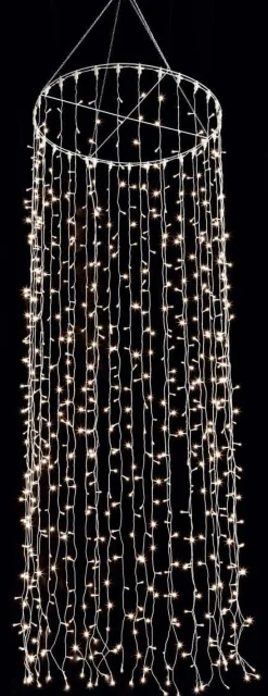 Luz Decorativa|Luces De Navidad>DecoWoerner Colgante De Cadenas De Luces LED 24V Para Interiores, 1200 LED, 500 X 100 Cm transparente