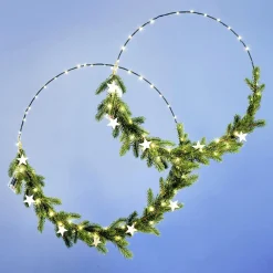Figuras De Navidad|Luces De Navidad>DecoWoerner Colgante De Estrella De Luz LED Ø 38 Cm verde