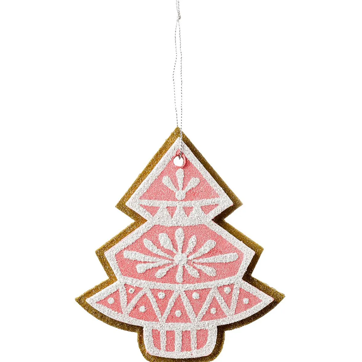 Figuras De Navidad>DecoWoerner Colgante De Navidad Abeto De Jengibre 13 Cm 4 Piezas rosa