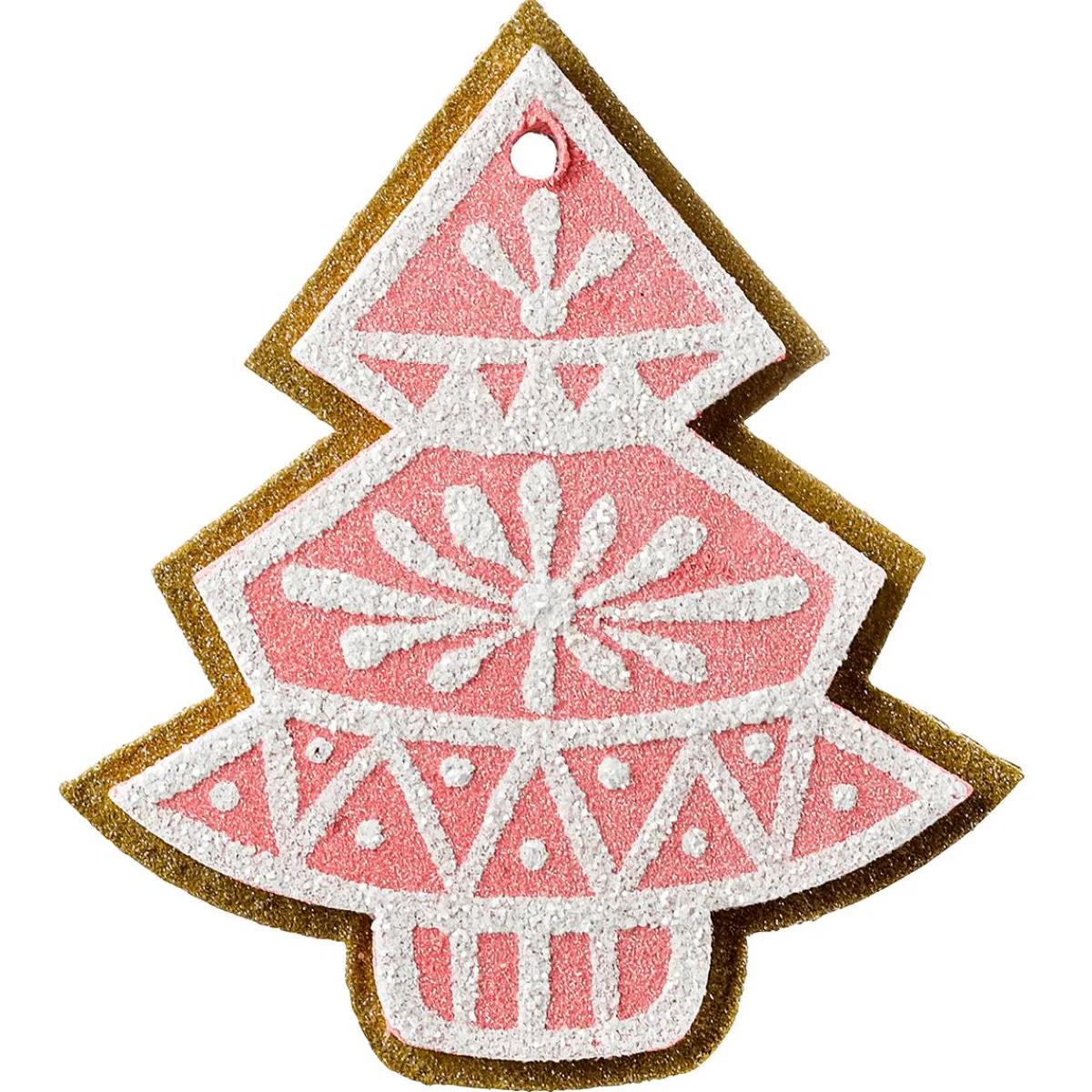 Figuras De Navidad>DecoWoerner Colgante De Navidad Abeto De Jengibre 13 Cm 4 Piezas rosa