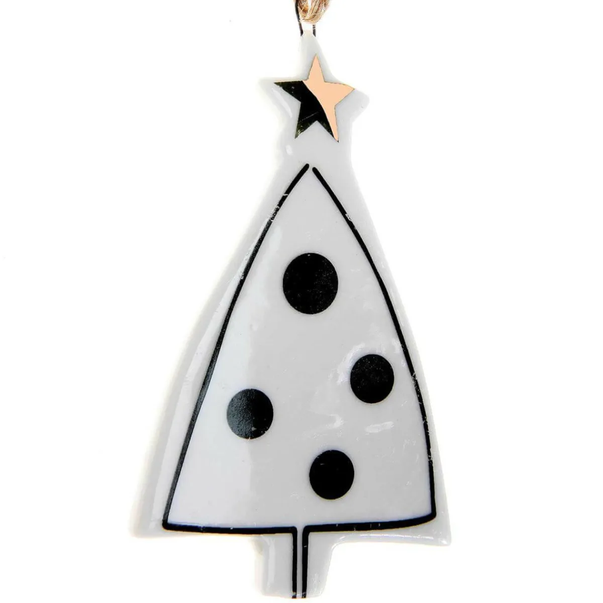 Figuras De Navidad>DecoWoerner Colgante Decorativo Abeto 8,5 Cm 3 Piezas blanco