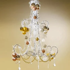 Decoración Dispersa|Figuras De Navidad>DecoWoerner Collar De Perlas XXL Deco 270 Cm oro