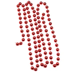 Decoración Dispersa|Figuras De Navidad>DecoWoerner Collar De Perlas XXL Deco 270 Cm rojo
