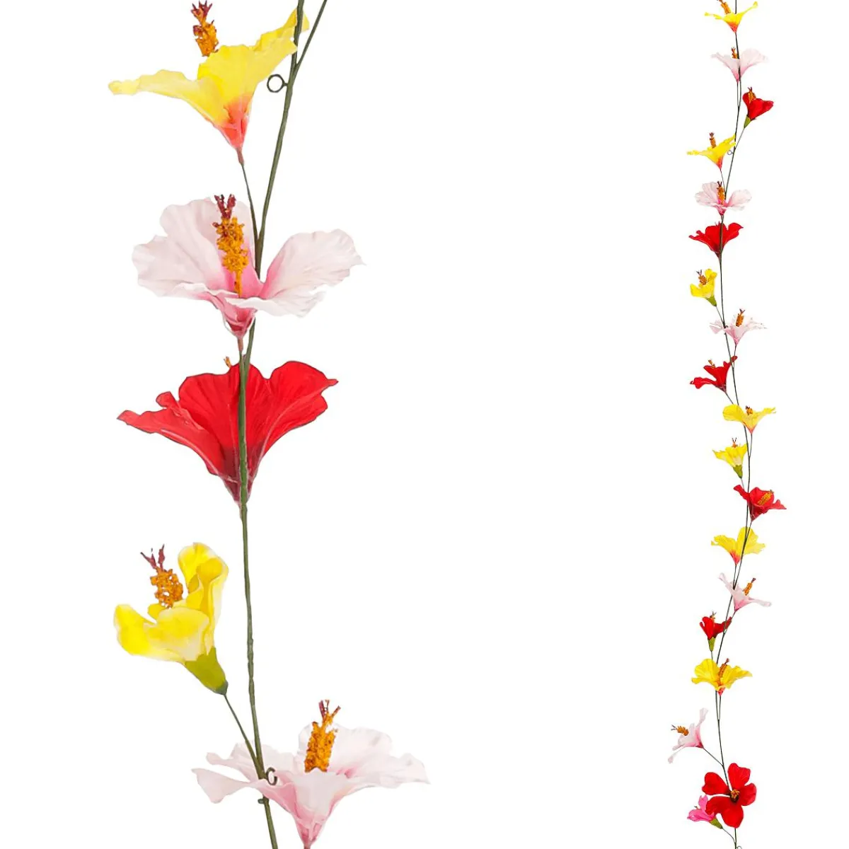 Decoración De Verano|Guirnaldas Y Vides>DecoWoerner Colorida Guirnalda De Hibisco Artificial 180 Cm multicolor