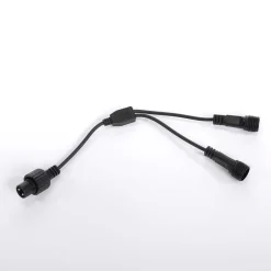 Luz Decorativa|Luces De Navidad>DecoWoerner Conector En Y Para Luces De Hadas Negro 25 Cm